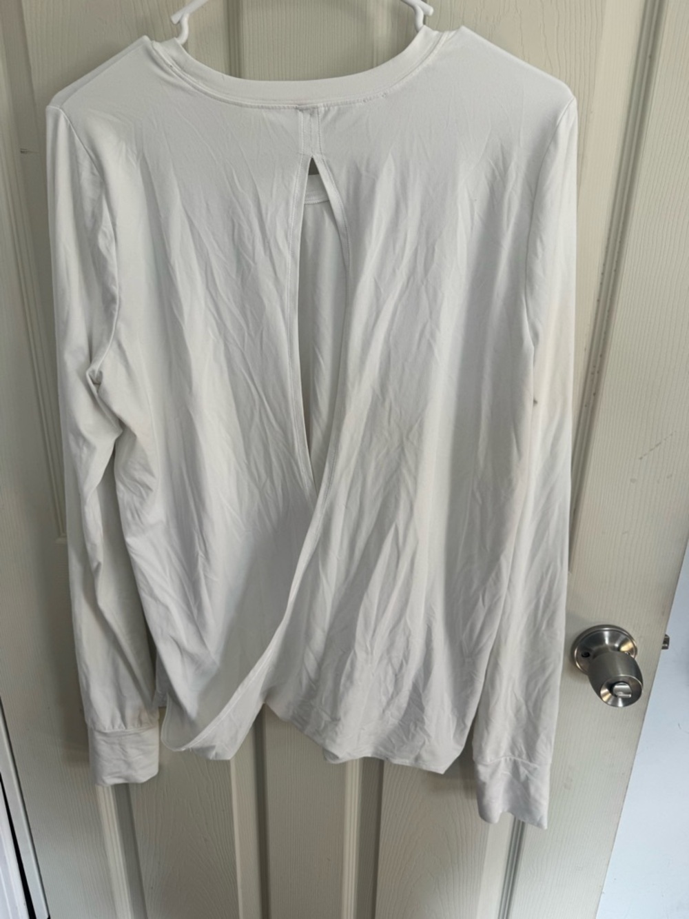Spanx Butter Soft Wrap Back T-Shirt white size Large - Picture 6 of 12